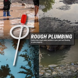 3PK | TERA PUMP TRDP14 Gas Siphon Hand-Operated Liquid Transfer Pump (1.8 GPM) Water Transfer Pump for Light Oils, Kerosene, or Water Based