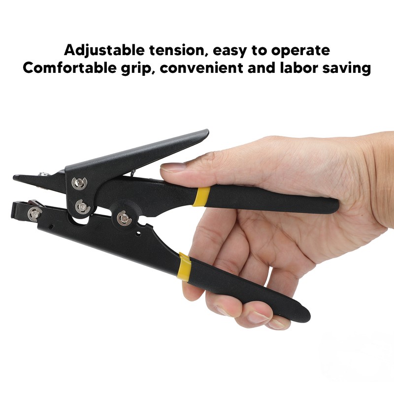 Portable Nylon Cable Tie Gun Adjustable Tension Plastic Zip Tie
