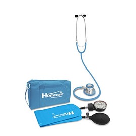 HOMECARE, Kit de Baunómetro con Estetoscopio profesional Simplex, Para monitorear la presión arterial, Para médicos, estudiantes y enfermeras, Incluye estuche y llave para calibrar, Color turquesa.