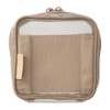 DA-PO01-GY Mesh Square Pouch with Dividers Notebook Deco Marks Gray