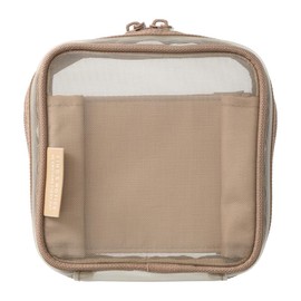 DA-PO01-GY Mesh Square Pouch with Dividers Notebook Deco Marks Gray