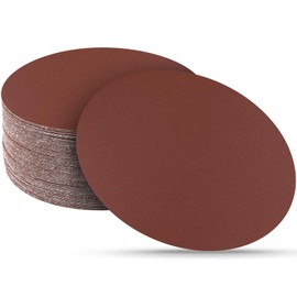 Sruhrak Pack of 30 Sanding Discs 320 Grit 180 mm Velcro Round Sandpaper for Wall Ceiling Sanders Drywall Sanders