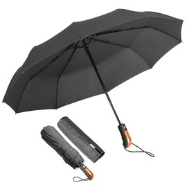 KASTEWILL Umbrella for Men and Women, Pocket Umbrella, Stormproof, Windproof, Sturdy, Reinforced XL, Automatic up to 140 km/h with 10 Stainless Steel Ribs & Teflon Coating for Travel, Outdoor, Small,