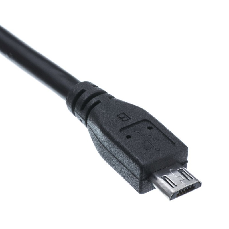 CableWholesale Micro USB 2.0 Cable, Black, Type A Male/Micro-B Male,