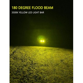 Chelhead Yellow Fog Lights, 5 Inch 72W Led Light Bar Off Road Amber Led Driving Lights Compatible with Trucks Motorcycle Off-road Jeep ATV UTV SUV Boat Marine 4X4