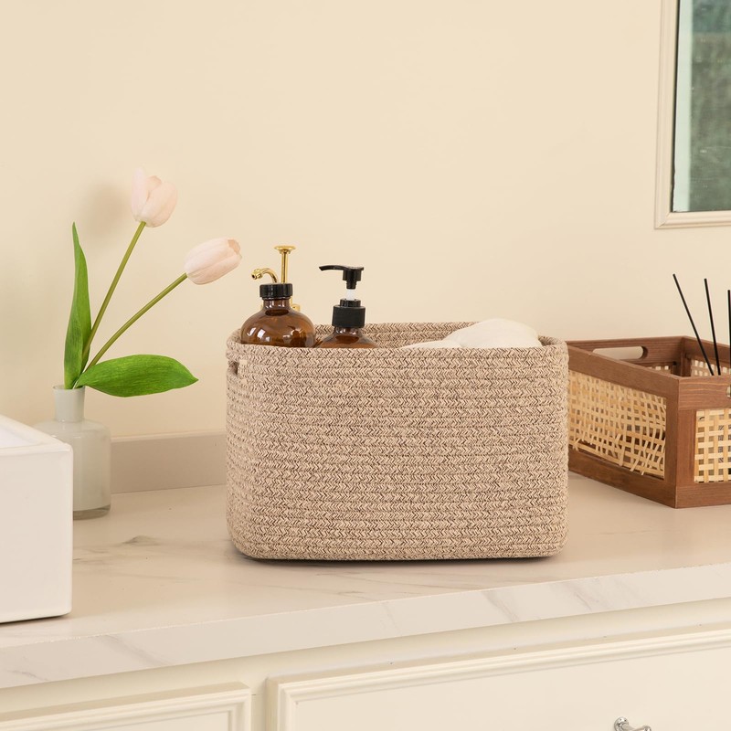 OIAHOMY 4 Pack Storage Baskets for Organizing, Cube Storage Bins