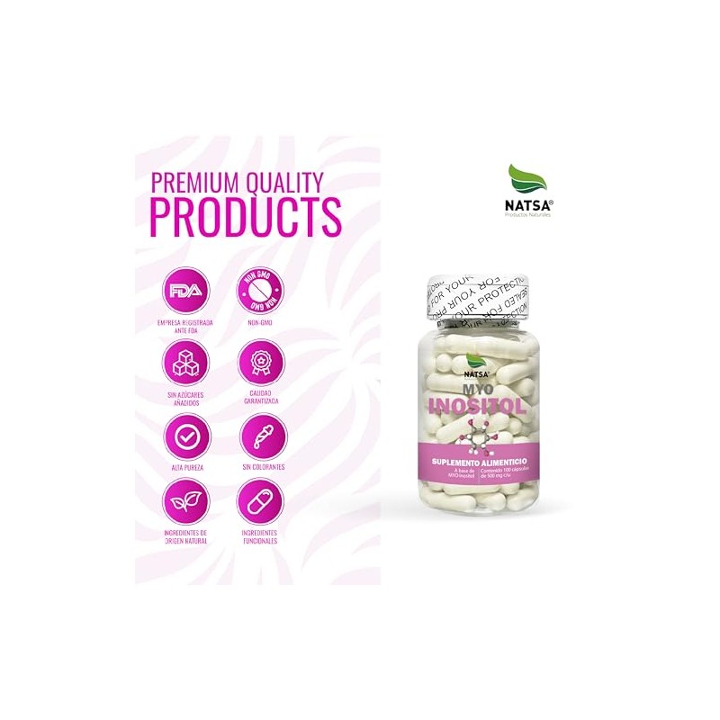 MYO Inositol 100 cápsulas, calidad Premium