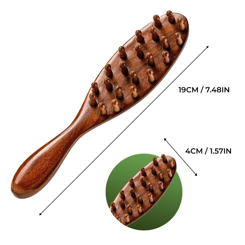 Sandalwood Dreadlocks Brush - Locsanity Natural Wooden Loc Brush with