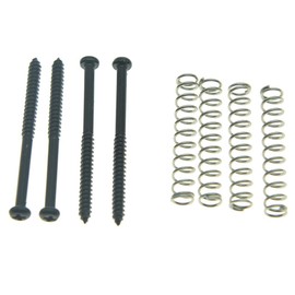Dopro 50 tornillos de montaje para pastilla de bajo, resortes para pastillas de pastilla de precisión P Bass Jazz J Bass o P90, color negro