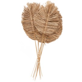 Deco 79 Dried Plant Home Decor Natural Foliage Tall Spear Natural Dried Foliage with Sharp Stems, Foliage for Decoration 17" x 7" x 32", Brown