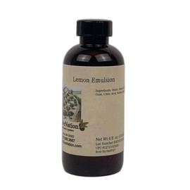 OliveNation Lemon Emulsion for Baking, Water Soluble, Kosher, Gluten Free, Vegan, PG Free - 4 ounces