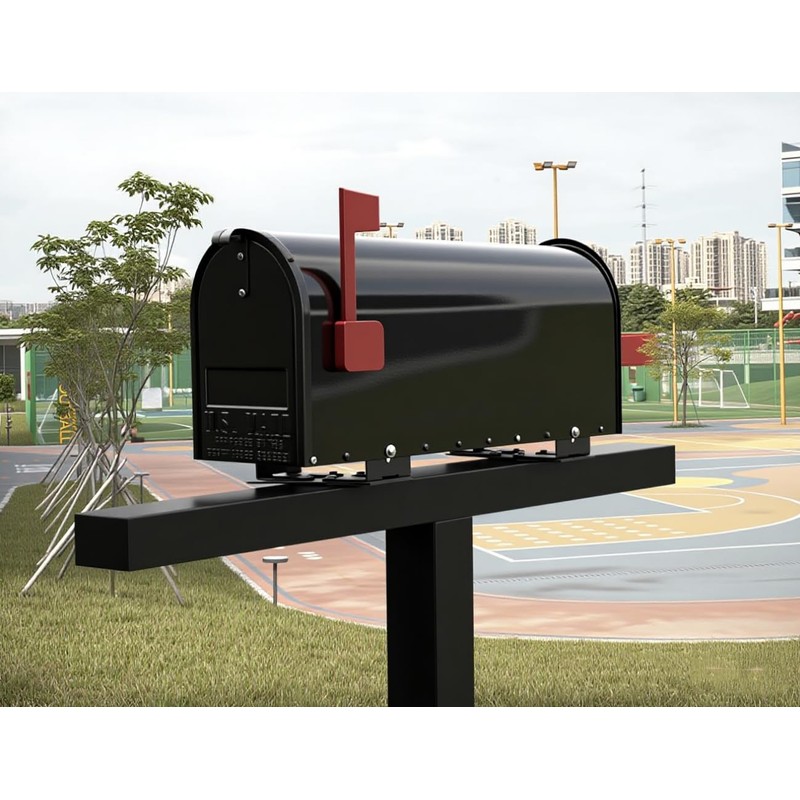 yskjyxgs Adjustable Mailbox Bracket,Carbon Steel,Adjustable Design(fits mailboxes with 5-1/4" to