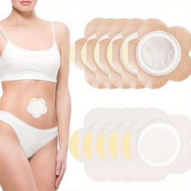 Belly Button Patches, 100pcs/set Non-woven Fabric Belly Button Patches, Body Care Products for Women, Adhesive Tape Fixation:_White_100pcs