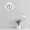Plasticocina Reloj De Pared Forma Tetera Para Cocina Comedor Analógico