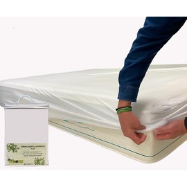 Tencel Waterproof and Breathable Mattress Protector White (150 x 190/200 cm)
