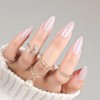 CloudTrip 30 uñas postizas de almendra - Uñas de gel