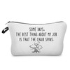 Livel lhood Funny Quotes Makeup Bag Cute Small Organizer Zipper