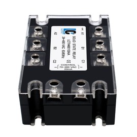 LCLCTC 3 Phase Solid State Relay SSR-100AA AC to AC(Input70-280V AC Output 24-480V AC)(AC to AC 100A)