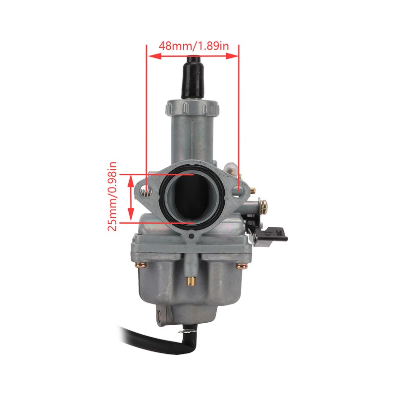 Motorcycle Carburetor Metal 25mm Intake Dia Wearproof Carb Replacement for