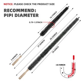 CN1ST 2 Pack Dryer Cleaner Vent Brush,Washing Machine Brush Dryer Vent Cleaning Kit, Clean Dryer Vents with Long Flexible Vacuum Brush and Lint Brush