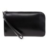 MURA Clutch Bag, Men's, Genuine Leather, Cordovan Style, L-Shaped Zipper,