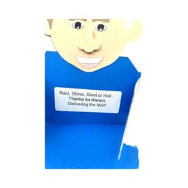 Thank You Mail Man Card Holder or Money Holder