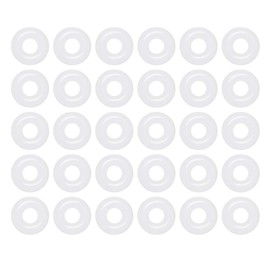 Ofowin [30 Pcs] Silicone O-Rings White 5.5mm OD 2.5mm ID 1.5mm Width, Metric VMQ Sealing Gasket for Cup Lids, Coffee Maker, Brewing Fitting, Washer, Filter, Pump, Plumbing, Hose, Gauge, Auto, Machine
