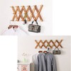 YUEMING Wooden Coat Rack with 17 Pins Clothes Rack Expandable