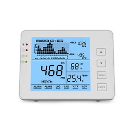 Seben 1200P W CO2 meter and monitor with traffic light, acoustic alarm, data logger for measuring air quality, relative humidity
