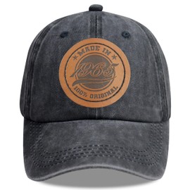 60th Birthday Decorations, Made in 1965 100 Percent Original Hats for Men Women, 60 Year Old Limited Edition Baseball Cap Retirement Gifts Mom Dad