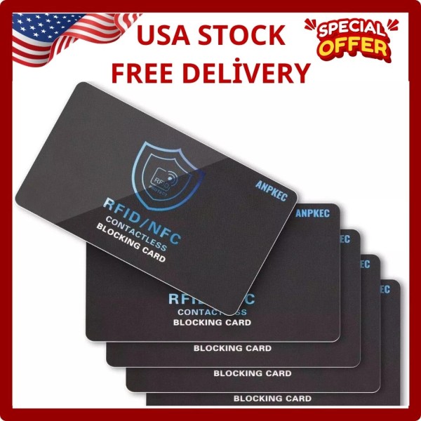 ANPKEC RFID Blocking Card – NFC Contactless Credit Debit Card
