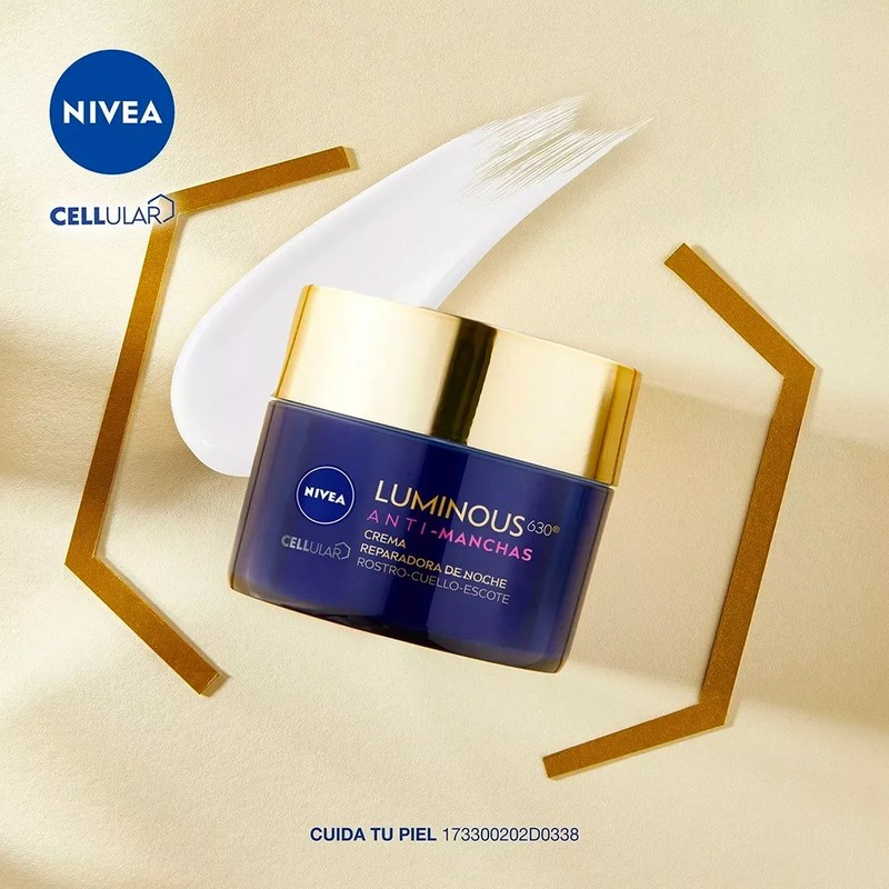 Pack x2 Nivea Luminous | Crema de Noche Reparadora Antimanchas