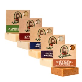 Dr. Squatch Dr. Squatch All Natural Bar Soap for Men, 5 Bar Variety Pack - Alpine Sage, Bay Rum, Bourbon, Eucalyptus and Goat's Milk