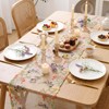 Windkream Embroidered Lace Table Runner Spring Summer Floral Tulle Trim