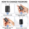 3 Digit Combination Padlock with 20inch (50cm) Steel Cable, Mini