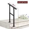 MODCART Hand Rails for Outdoor Steps, 2 Step Handrail 2
