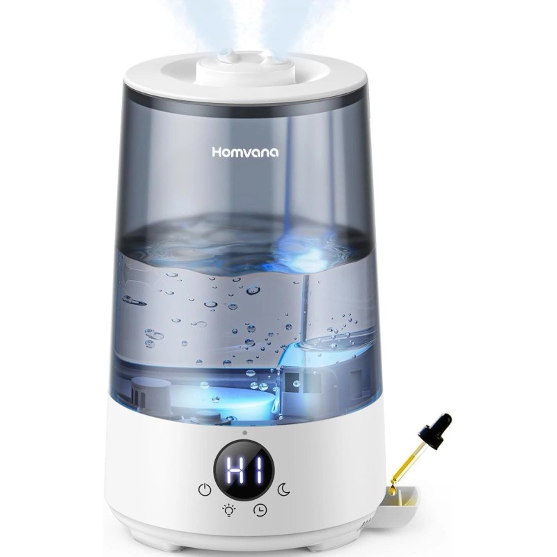 BPA-Free 3.6L Cool Mist Ultrasonic Humidifier with Night Light &