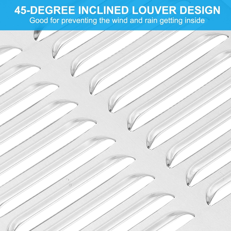 PATIKIL 8x8 Inch Aluminum Vent Cover, Screen Air Grille Ventilation
