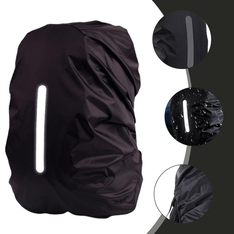 RDNKVB 2pcs Black Backpack Rain Cover Backpack Waterproof Rain Cover