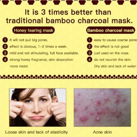 Honey Mask, Honey Tearing Mask Peel Mask Dead Skin, 2023 New Honey Tearing Mask, Honey Tearing Mask Peel Mask Dead Skin Clean Pores Shrink (1pcs)