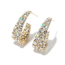 Women's Earrings, Popular, Hypoallergenic, Ring, 18K Gold Earrings, Earring, S925 Silver Needles, Sparkling Point, Fashion, Swaying, Adult Zirconia.., Sterling Silver Silver Copper Cubic Zirconia,