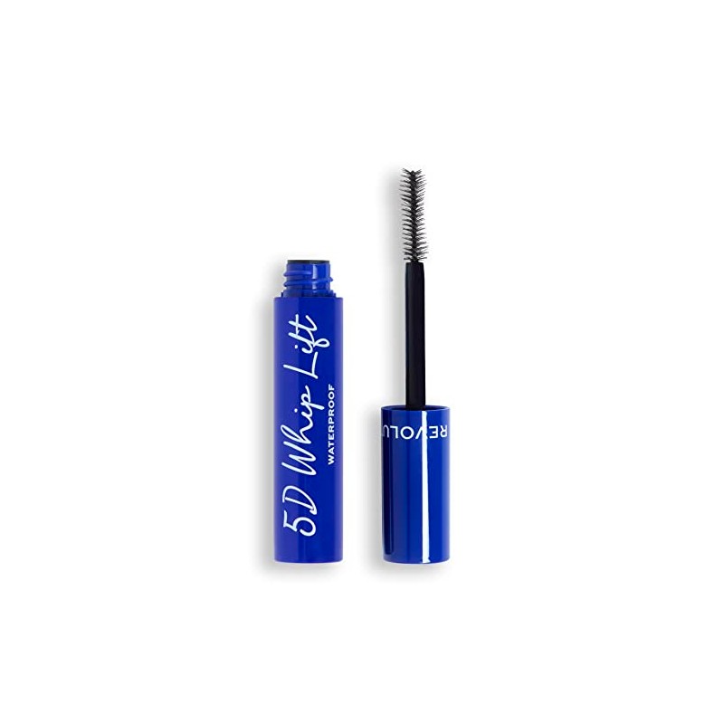 Makeup Revolution 5D Whip Lift Waterproof Mascara, Maximum Lift, Length
