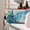 Peacocks and Flowers Travel Toiletry Bag for Women and Men,