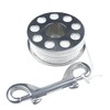 Lomo 22m / 75' Stainless Steel Finger Reel for Diving