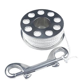 Lomo 22m / 75' Stainless Steel Finger Reel for Diving
