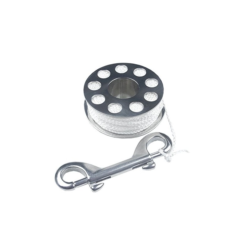 Lomo 22m / 75' Stainless Steel Finger Reel for Diving