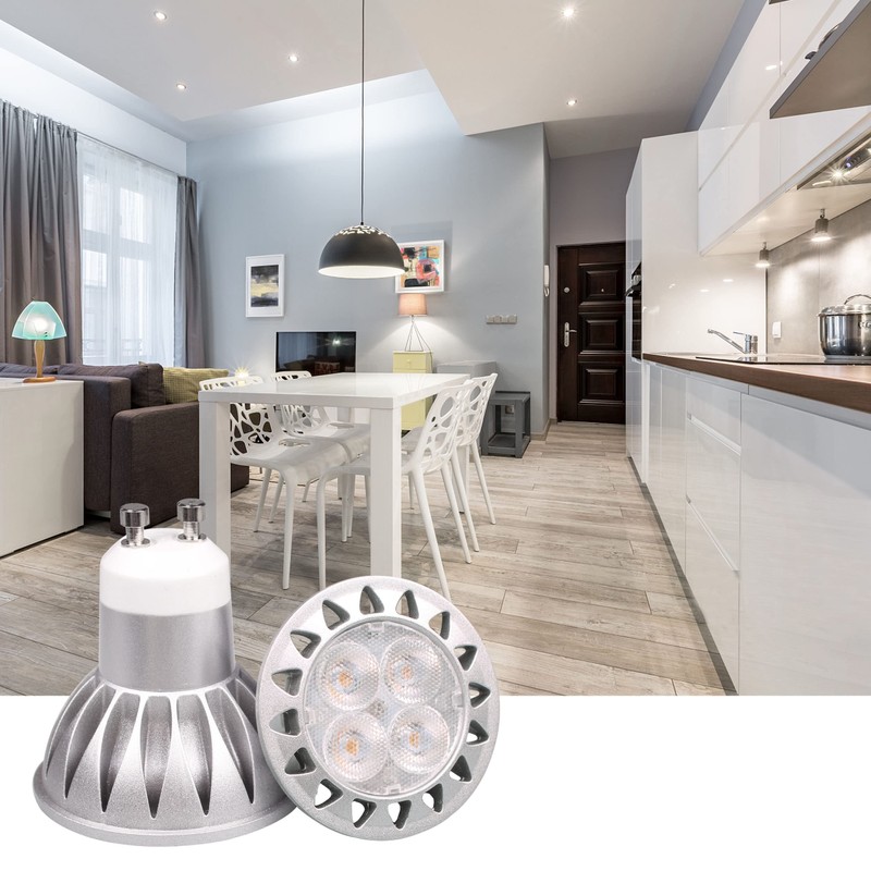 ALIDE GU10 Led Bulbs 5W 6000k Daylight White Dimmable,25W-35W Halogen