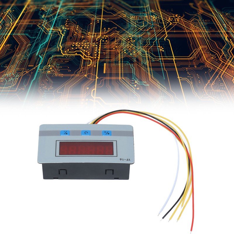 Digital Counter 1‑999999 Auto Detection Tally 5‑24V YF‑16 for Industrial