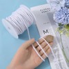 GORGECRAFT 4mm 33 Yards White Cotton Drawstring Replacement Cord for