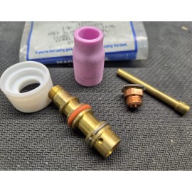 CK Worldwide D3GS418 Gas Saver Kit  For 1/8" With Alumina Cup